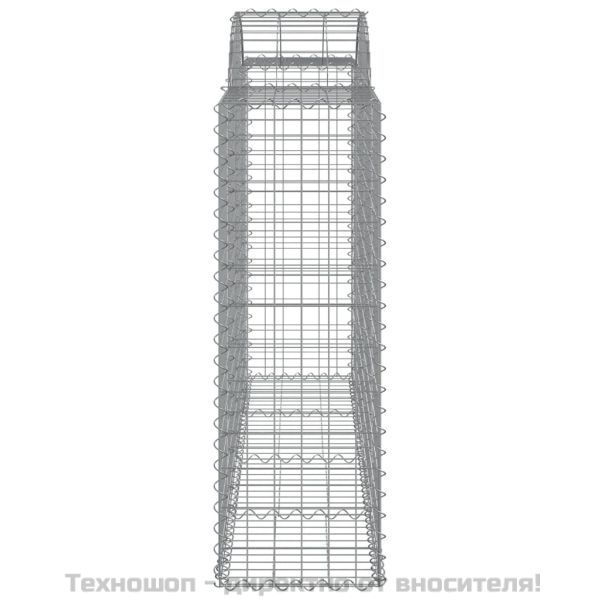 Габионни кошници арка 2 бр 200x50x120/140см поцинковано желязо