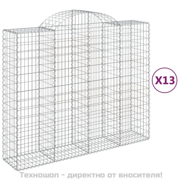 Габионни кошници арка 13 бр 200x50x160/180см поцинковано желязо