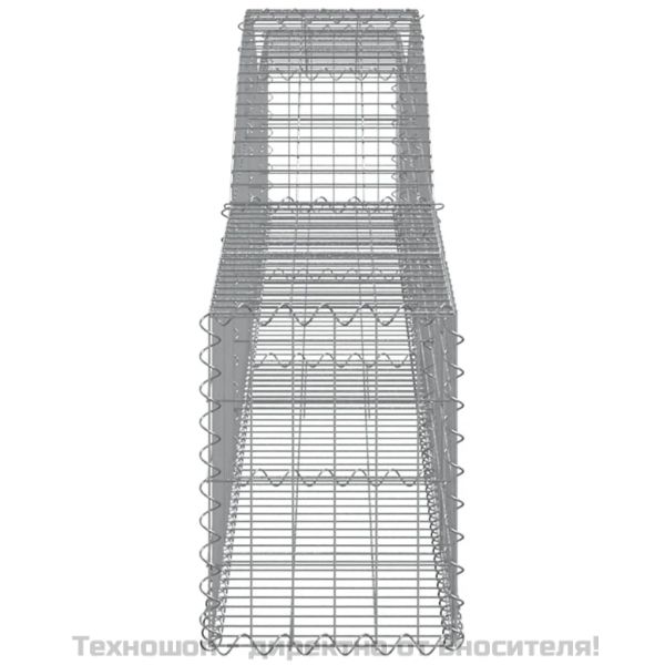 Габионни кошници арка 2 бр 400x30x40/60 см поцинковано желязо