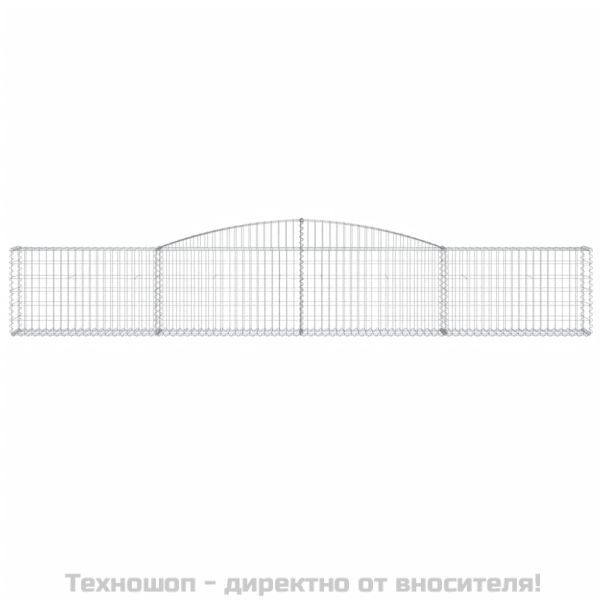 Габионни кошници арка 4 бр 400x30x60/80 см поцинковано желязо