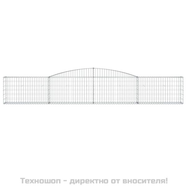 Габионни кошници арка 9 бр 400x30x60/80 см поцинковано желязо