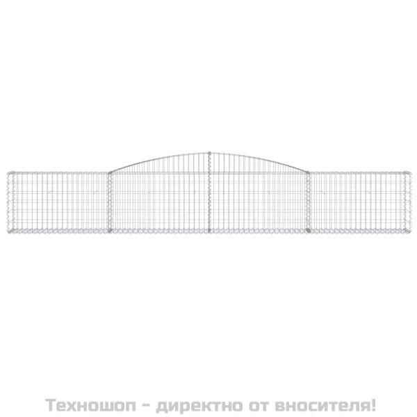 Габионни кошници арка 7 бр 400x30x60/80 см поцинковано желязо