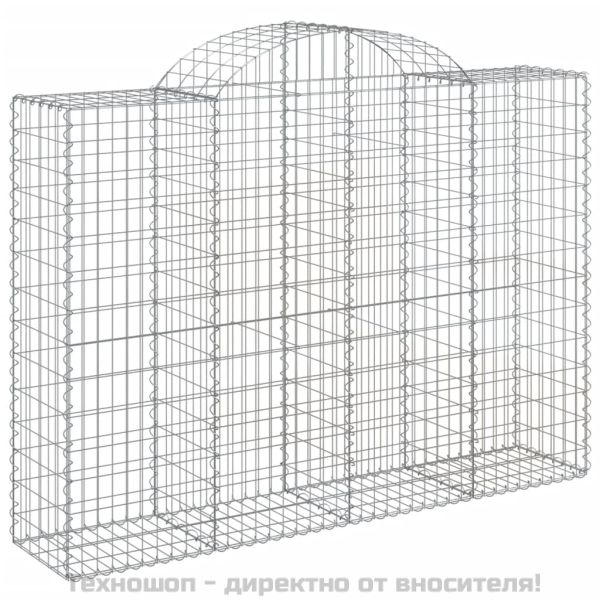 Габионни кошници арка 6 бр 200x50x140/160 см поцинковано желязо