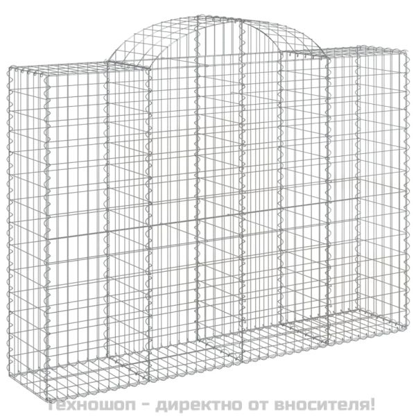 Габионни кошници арка 3 бр 200x50x140/160 см поцинковано желязо