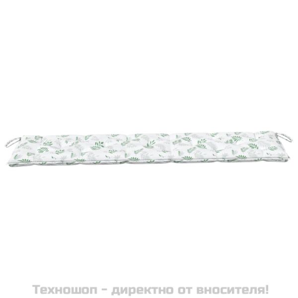 Възглавници за градински пейки 2 бр на листа Оксфорд плат