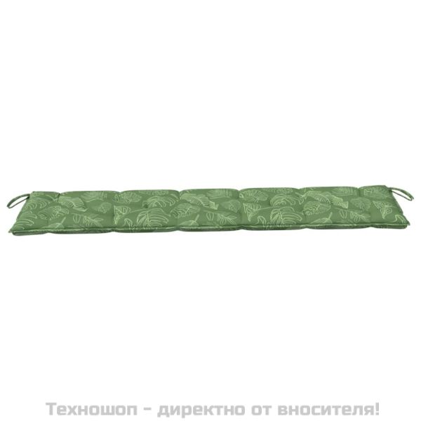 Възглавници за градински пейки 2 бр на листа Оксфорд плат