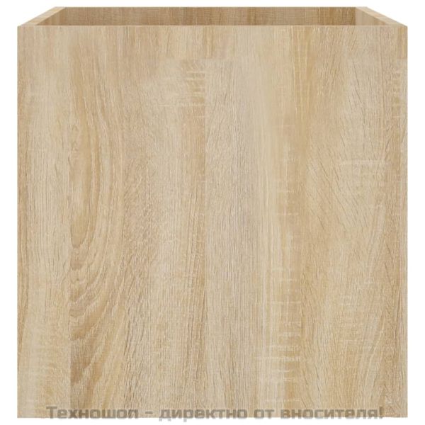 Плантерна кутия, дъб сонома, 40x40x40 см, инженерно дърво