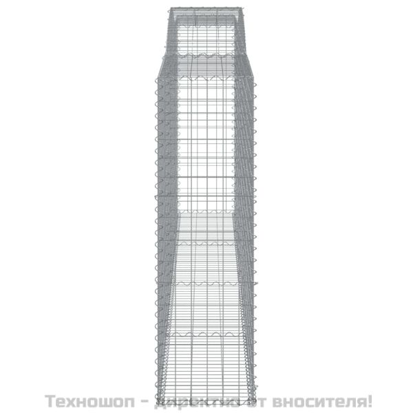 Дъговидна габионна кошница 400x50x160/180 см поцинковано желязо
