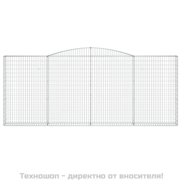 Дъговидна габионна кошница 400x30x160/180 см поцинковано желязо