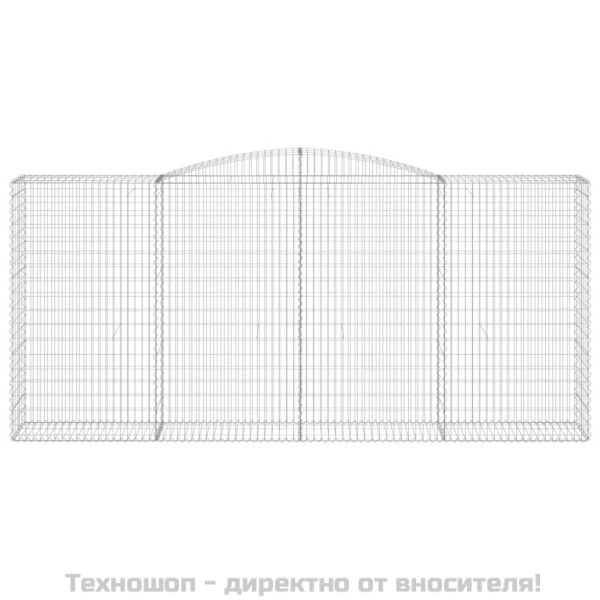 Дъговидна габионна кошница 400x50x180/200 см поцинковано желязо