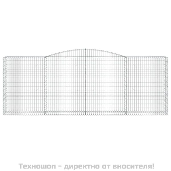 Дъговидна габионна кошница 400x50x140/160 см поцинковано желязо