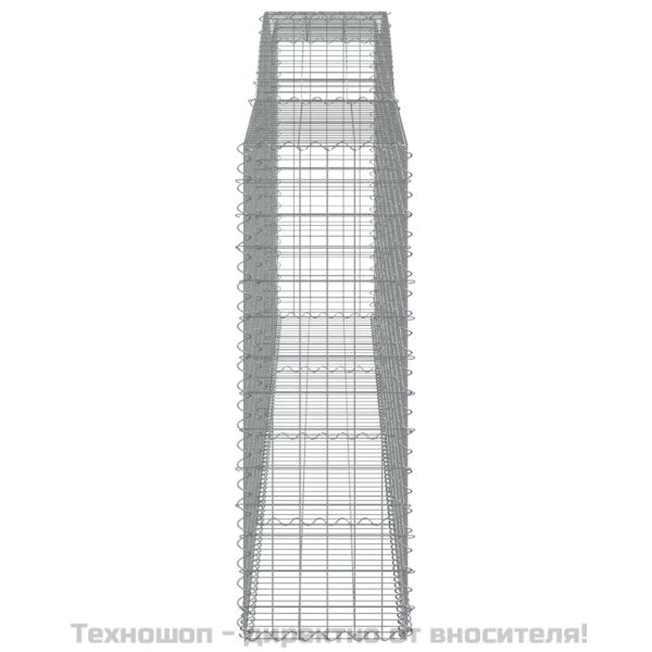 Дъговидна габионна кошница 400x50x140/160 см поцинковано желязо