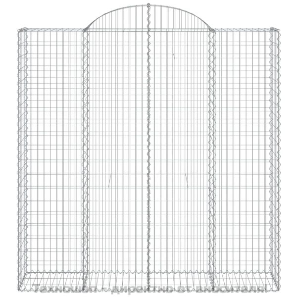 Дъговидна габионна кошница 200x50x200/220 см поцинковано желязо