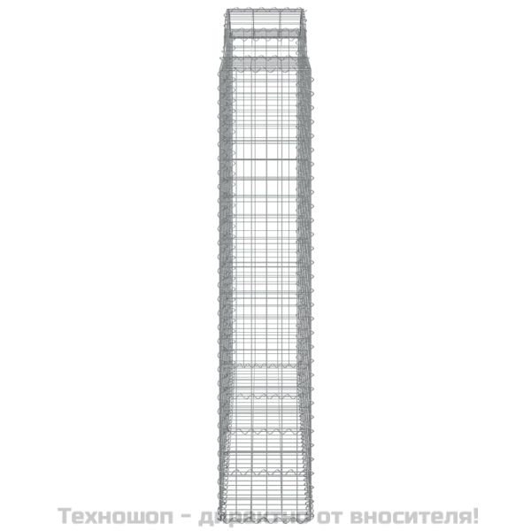 Дъговидна габионна кошница 200x50x200/220 см поцинковано желязо
