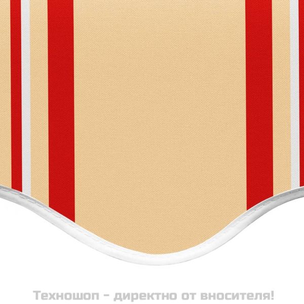 Резервно платнище за тенти, жълто и оранжево, 3,5х2,5 м