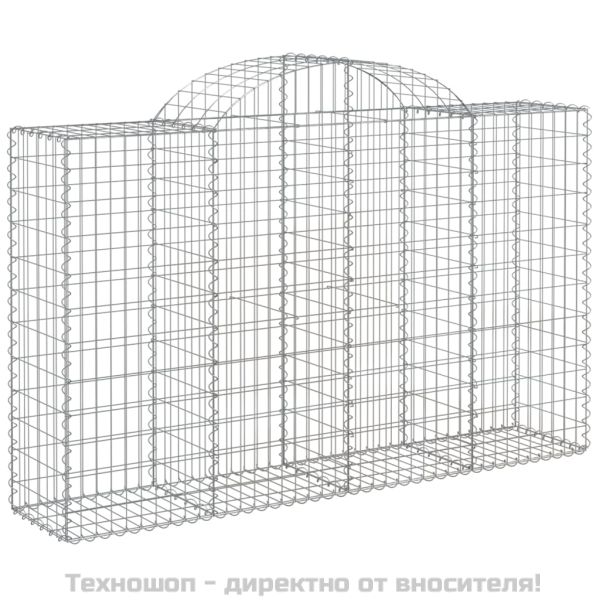 Габионни кошници арка 9 бр 200x50x120/140 см поцинковано желязо