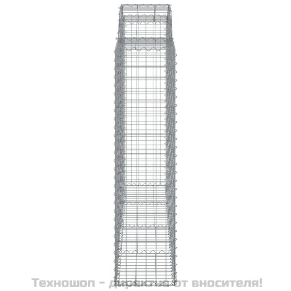 Габионни кошници арка 4 бр 200x50x160/180 см поцинковано желязо
