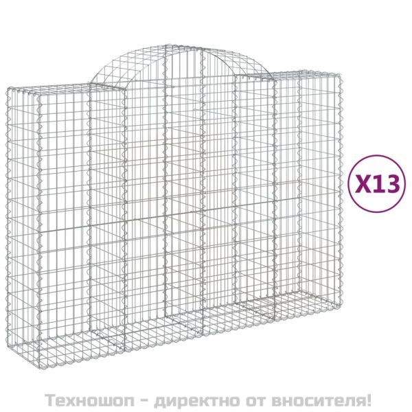 Габионни кошници арка 13 бр 200x50x140/160см поцинковано желязо