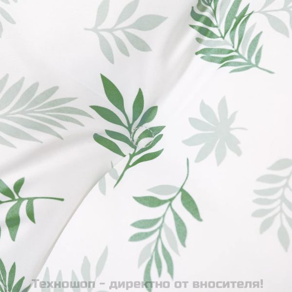 Възглавница за градинска пейка с листа 150x50x7 см оксфорд плат