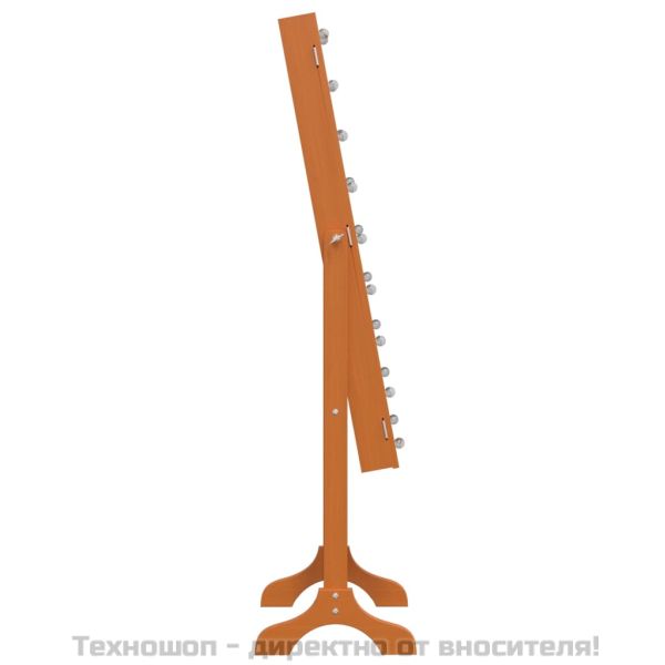 Стоящо огледало с LED, 34x37x146 см