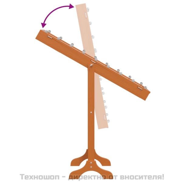 Стоящо огледало с LED, 34x37x146 см