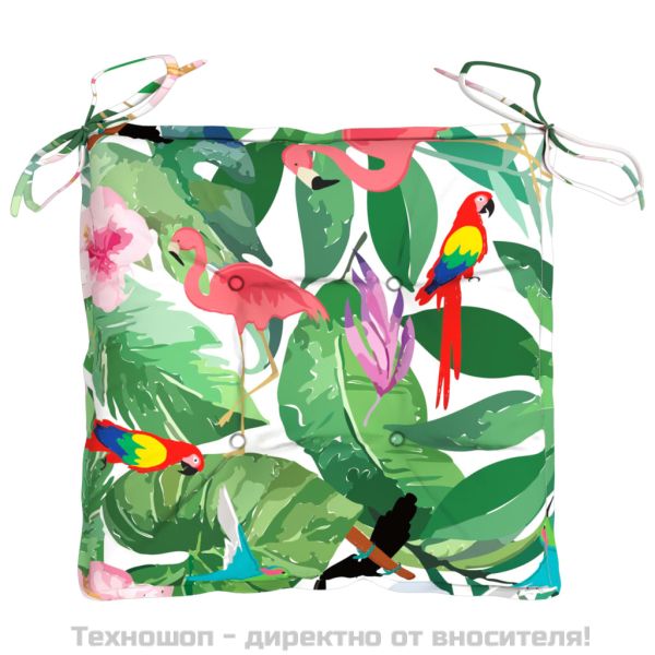 Възглавници за столове 6 бр многоцветни 50x50x7 см Оксфорд плат