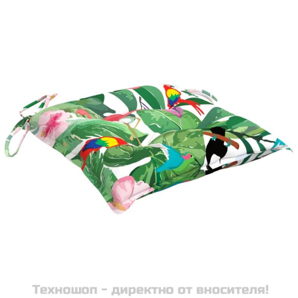 Възглавници за столове 6 бр многоцветни 50x50x7 см Оксфорд плат