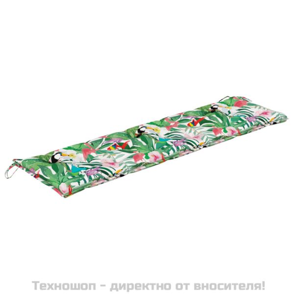 Възглавница за градинска пейка цветна 180x50x7 см оксфорд плат
