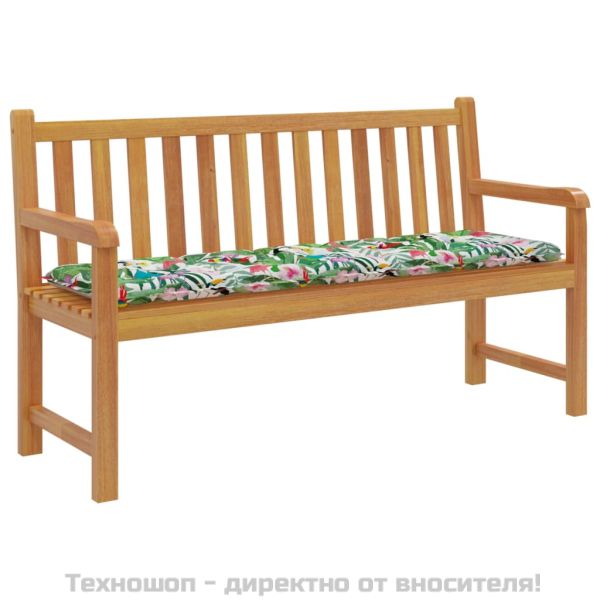 Възглавница за градинска пейка цветна 180x50x7 см оксфорд плат