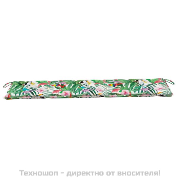 Възглавница за градинска пейка цветна 180x50x7 см оксфорд плат