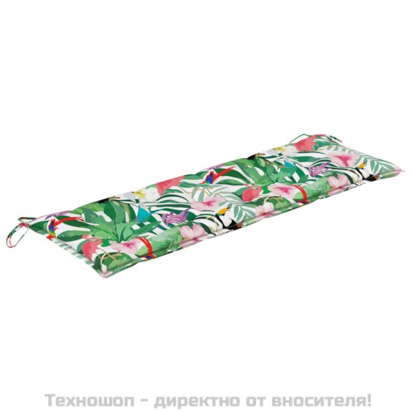 Възглавница за градинска пейка цветна 150x50x7 см оксфорд плат