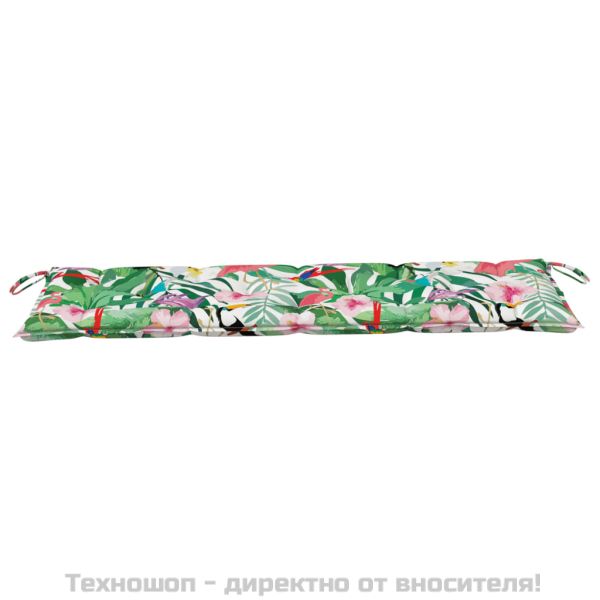 Възглавница за градинска пейка цветна 150x50x7 см оксфорд плат