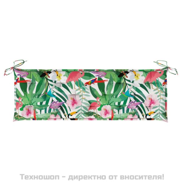 Възглавница за градинска пейка цветна 150x50x7 см оксфорд плат