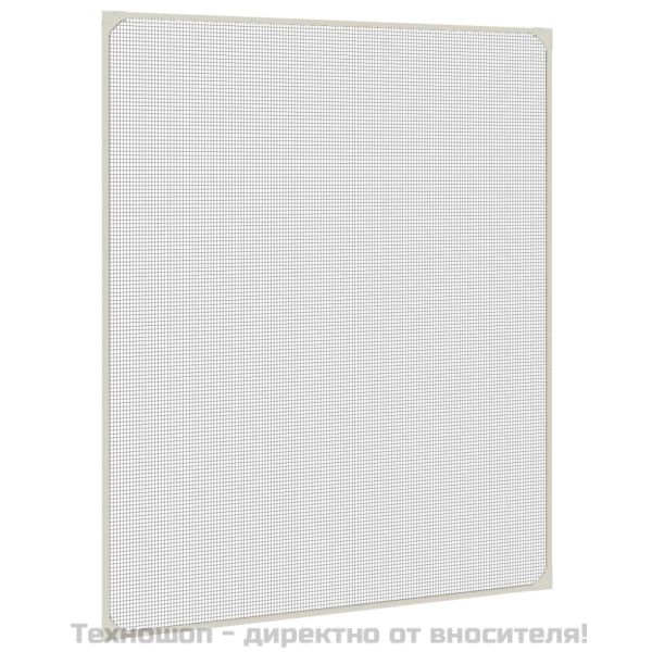 Магнитна мрежа против насекоми за прозорци, бяла, 100x120 см