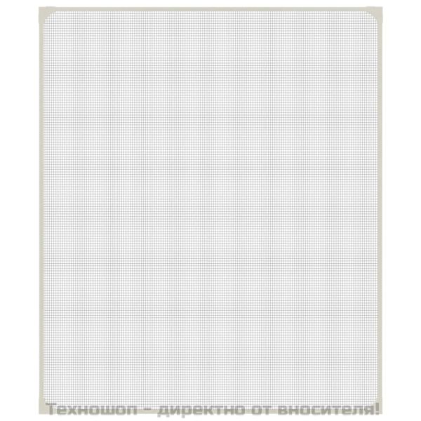 Магнитна мрежа против насекоми за прозорци, бяла, 100x120 см