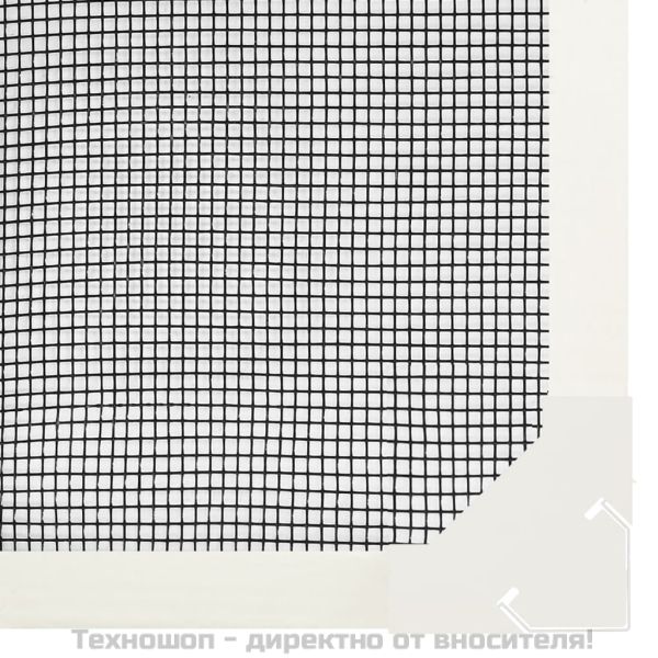 Магнитна мрежа против насекоми за прозорци, бяла, 100x120 см