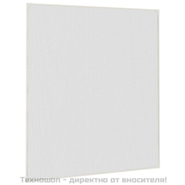 Магнитна мрежа против насекоми за прозорци, бяла, 130x150 см