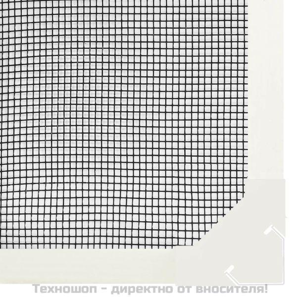 Магнитна мрежа против насекоми за прозорци, бяла, 130x150 см