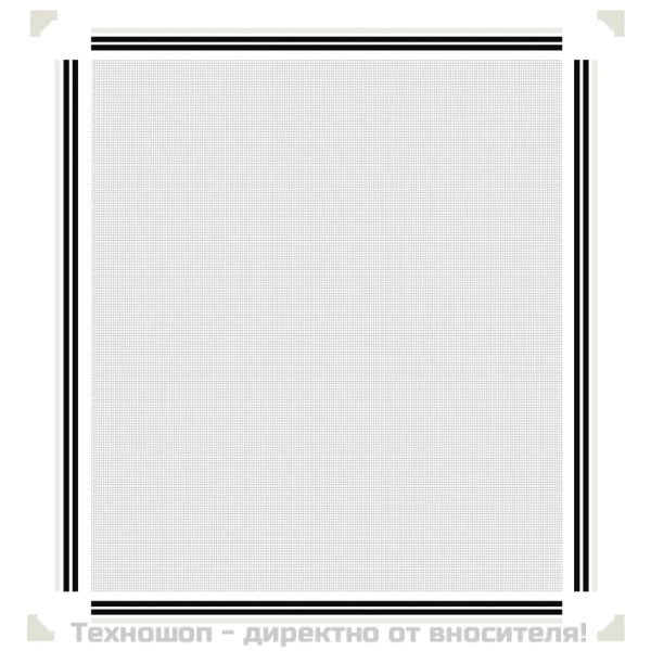 Магнитна мрежа против насекоми за прозорци, бяла, 130x150 см