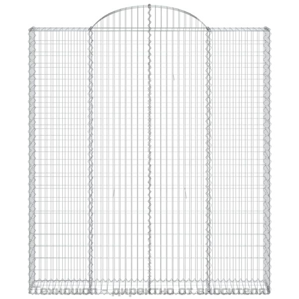 Габионни кошници арка 5 бр 200x30x220/240 см поцинковано желязо