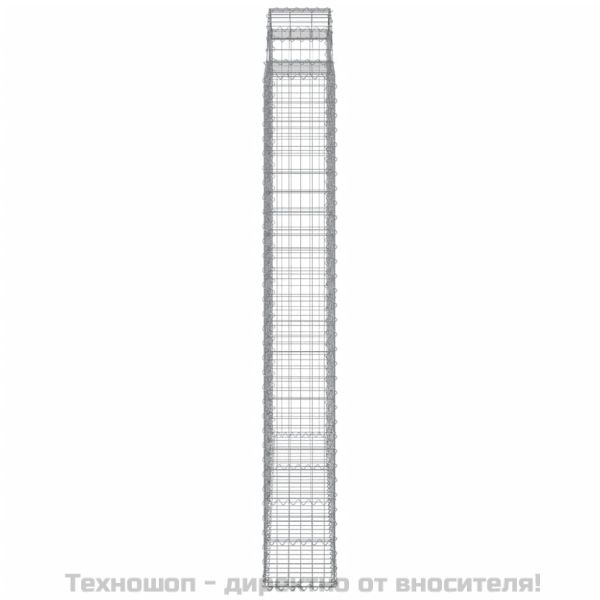 Габионни кошници арка 5 бр 200x30x220/240 см поцинковано желязо