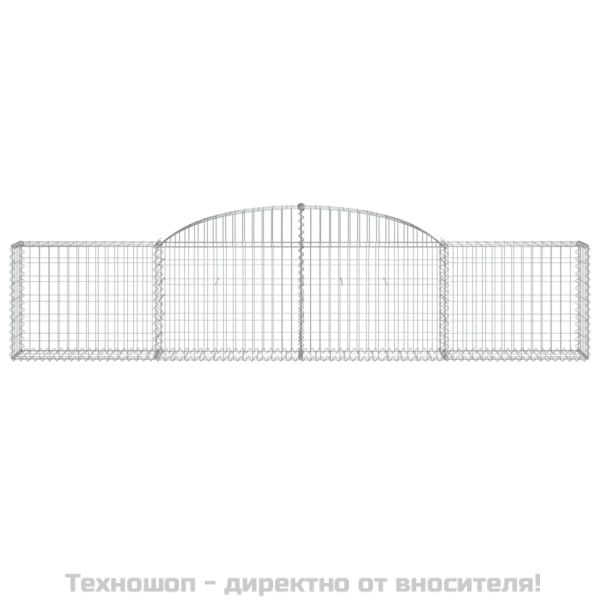Габионни кошници арка 2 бр 300x30x60/80 см поцинковано желязо
