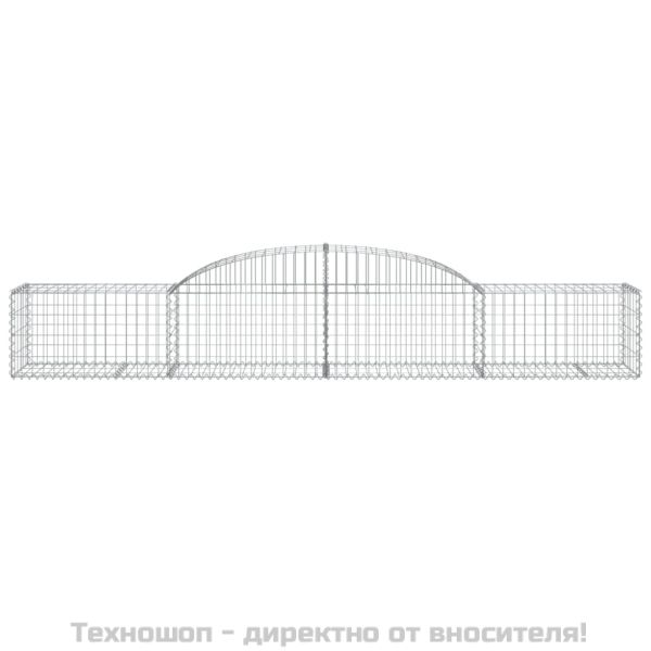 Габионни кошници арка 3 бр 300x50x40/60 см поцинковано желязо