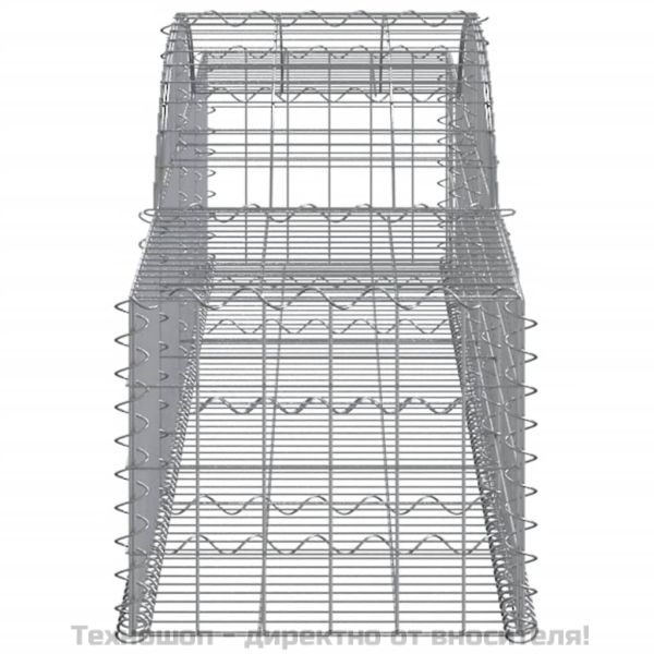 Габионни кошници арка 5 бр 300x50x40/60 см поцинковано желязо