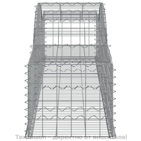 Габионни кошници арка 15 бр 300x50x40/60 см поцинковано желязо