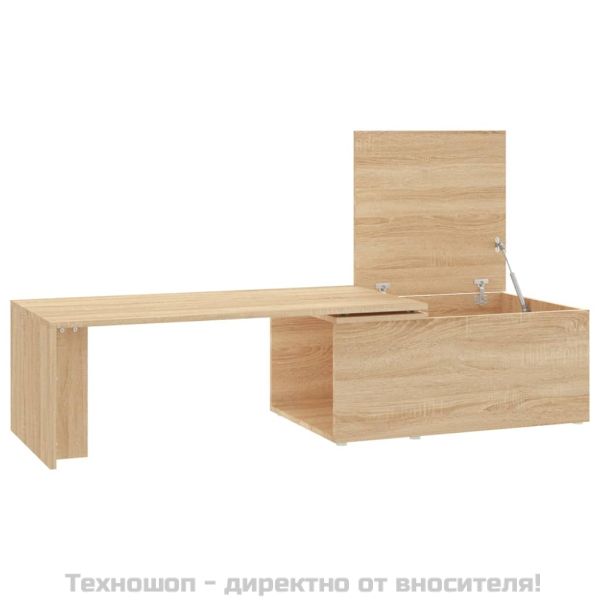 Маса за кафе, дъб сонома, 150x50x35 см, инженерно дърво