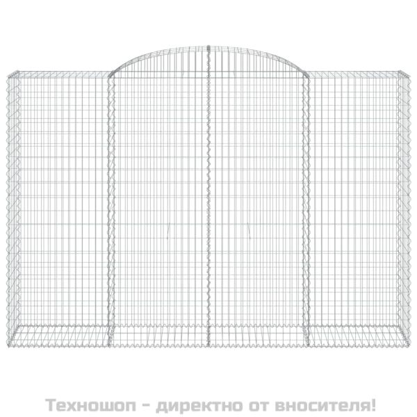 Дъговидна габионна кошница 300x50x200/220 см поцинковано желязо