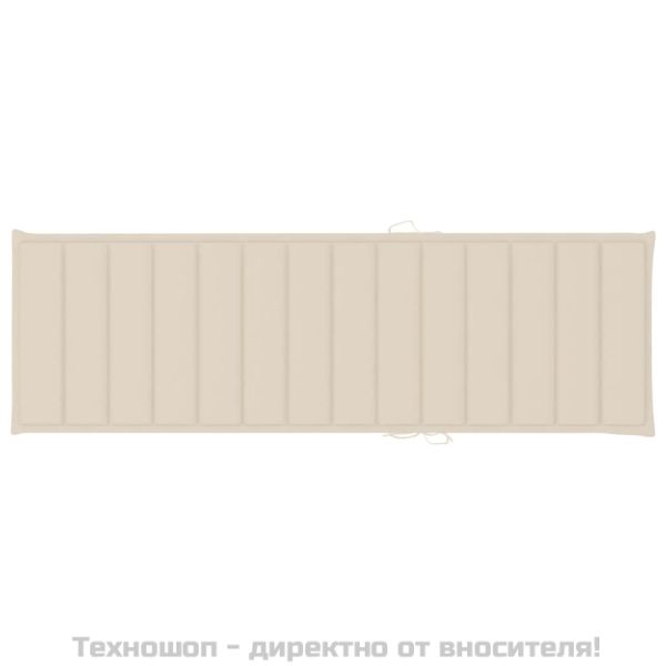 Градински шезлонг с шалте, акациево дърво масив