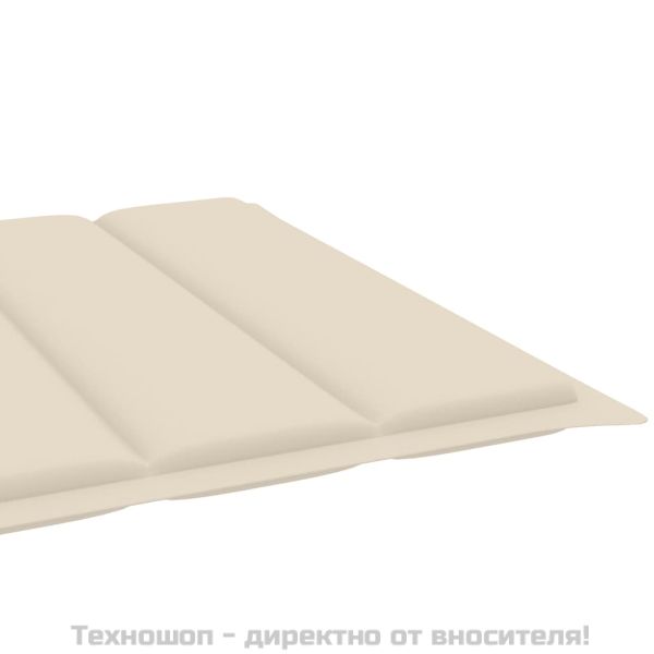 Градински шезлонг с шалте, акациево дърво масив