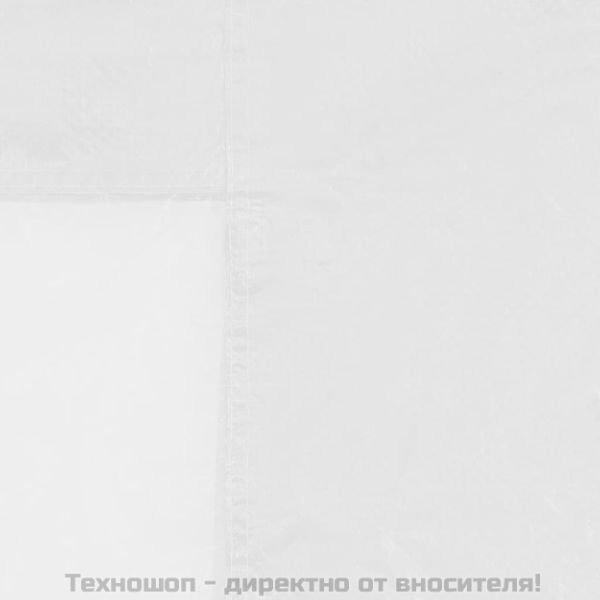 Странични стени за парти шатра, 2 бр, с прозорци, PE, бели
